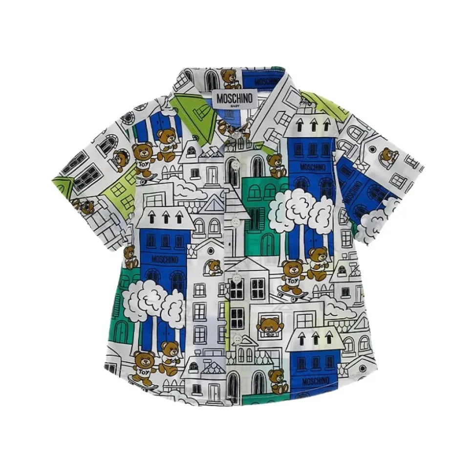 Allover Print Stretch Shirt