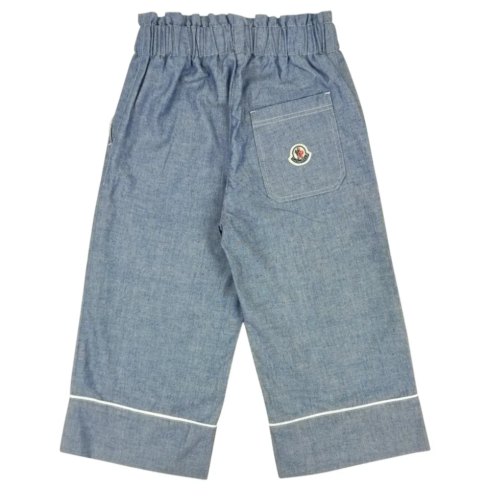 Bawełniane spodnie chambray