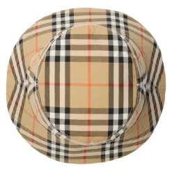 Bawełniany kapelusz typu bucket w kratę