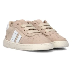 Beżowe Skórzane Sneakersy dla Dzieci
