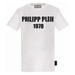 Biała krótki rękaw dziecięcy T-shirt