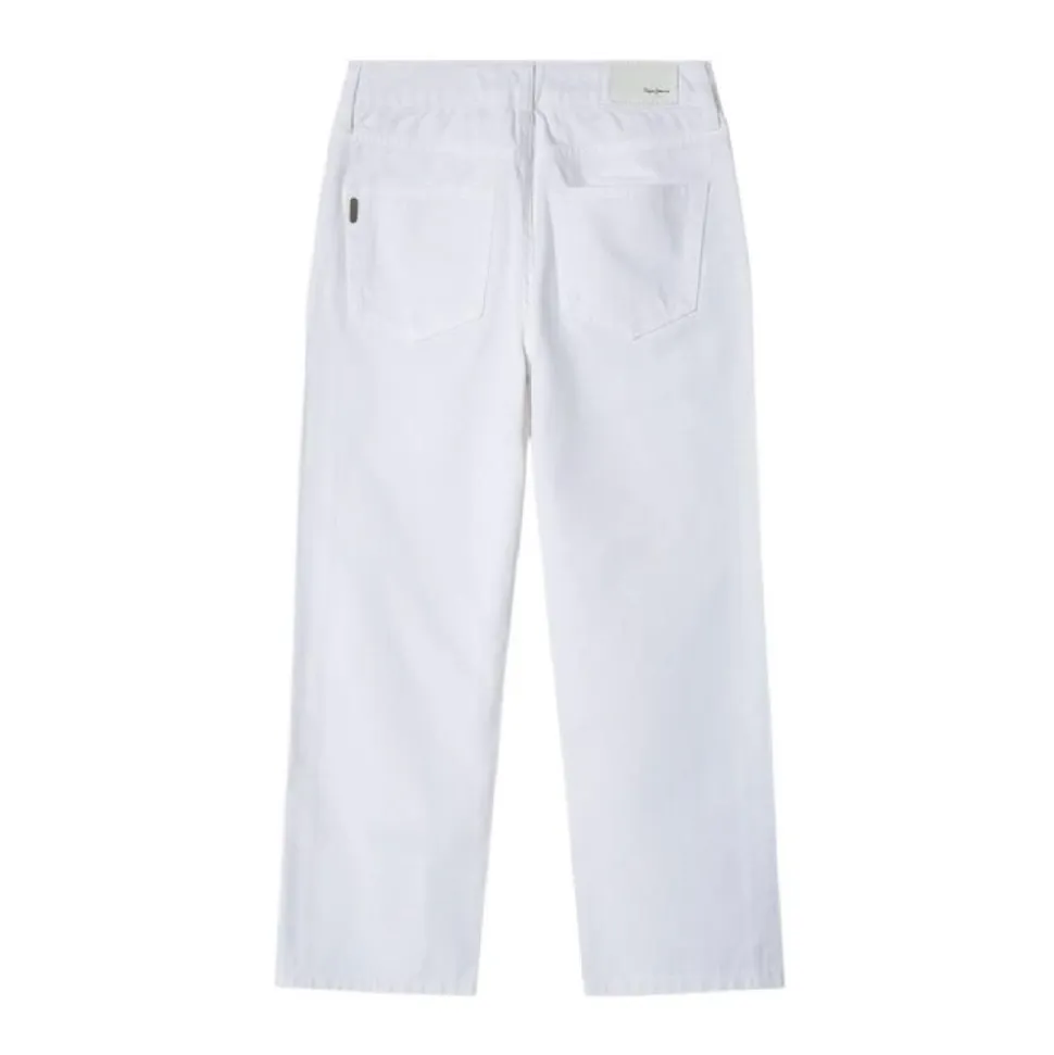 Białe Straight Jeans