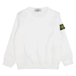 Biały Sweter z Detalem Logo