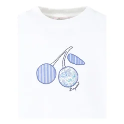 Biały T-shirty i Polos z Haftowanym Logo