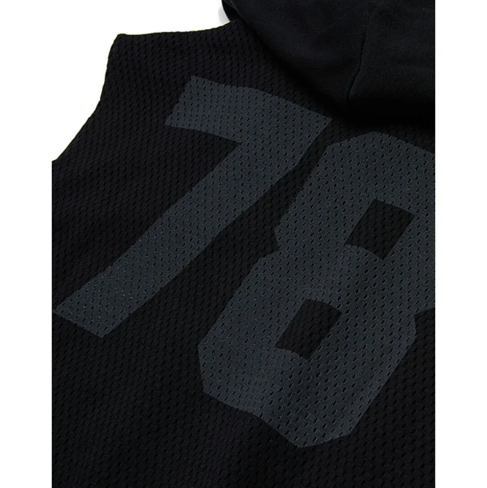 Bluza bez Rękawów z Efektem Siateczki