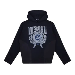 Bluza z kapturem z haftowanym logo