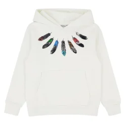 Bluza z Kapturem z Nadrukiem Piór