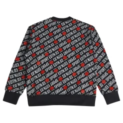Bluza z Nadrukiem Logo na Całej Powierzchni