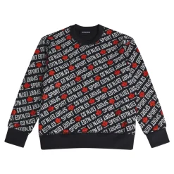 Bluza z Nadrukiem Logo na Całej Powierzchni