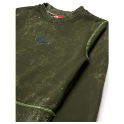 Bluza z okrągłym dekoltem z efektem marmurkowania