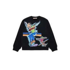 Bluza z okrągłym dekoltem z nadrukiem