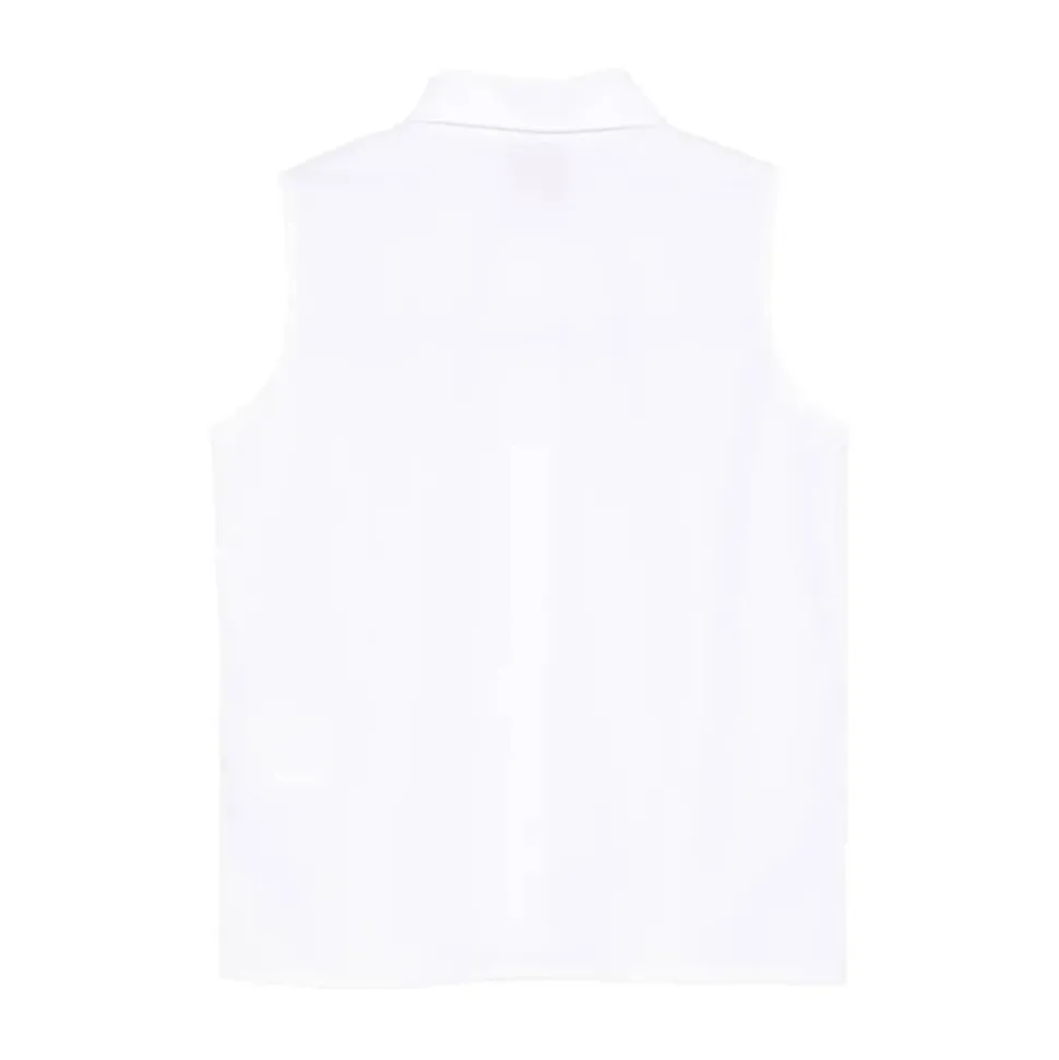 Camicia senza maniche in cotone