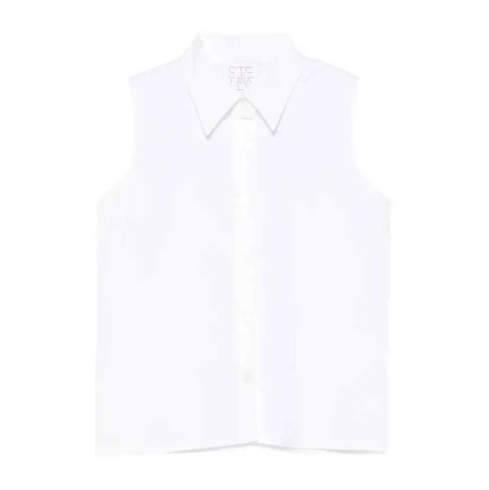 Camicia senza maniche in cotone