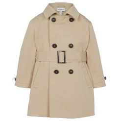 Cappotto doppiopetto in gabardina di cotone