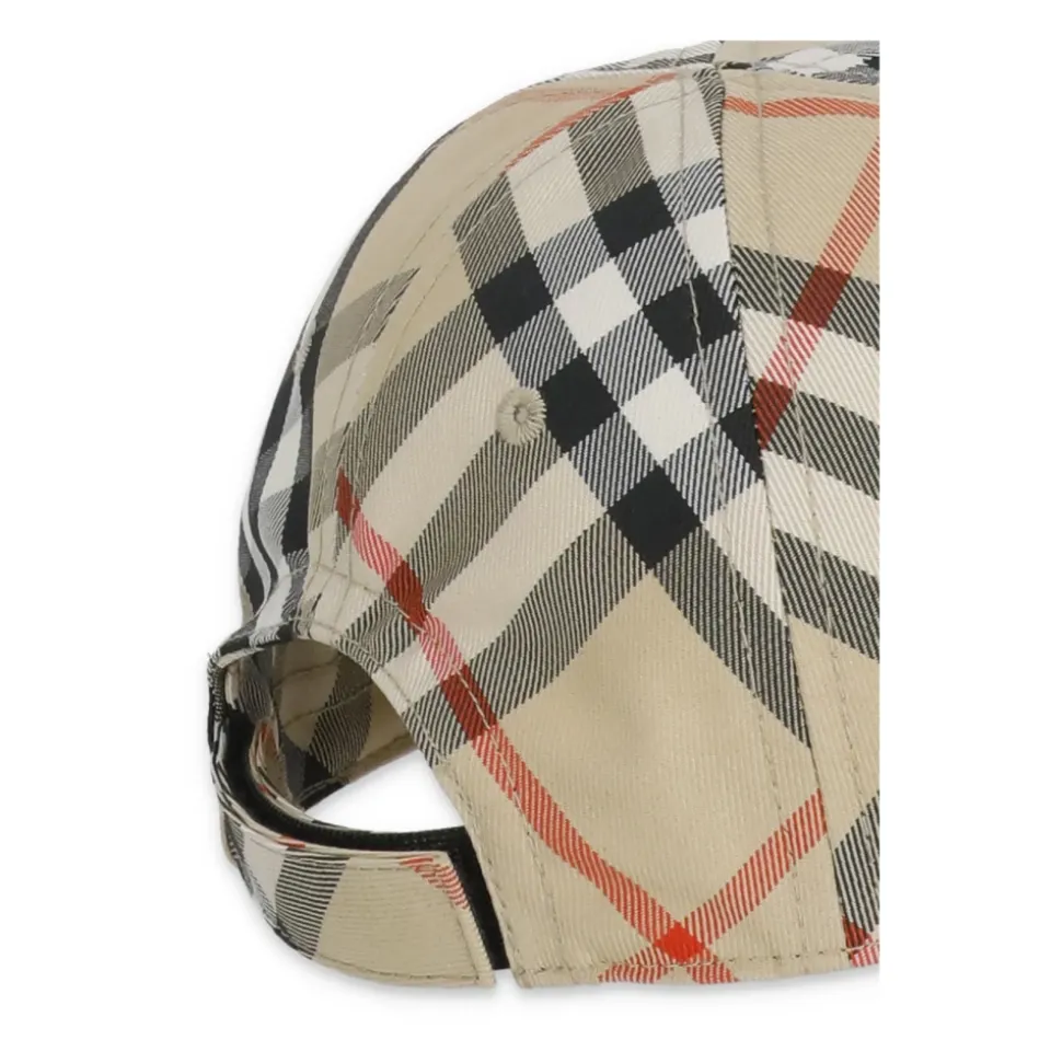 Check Cotton Baseball Cap