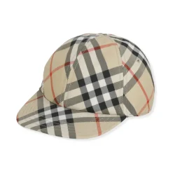 Check Cotton Baseball Cap