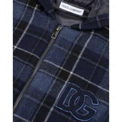 Check Wool Coat