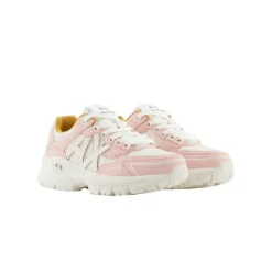 Cunky Sneakers z Kontrastowymi Wstawkami
