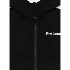 Curved Logo Track Crop Hoodie