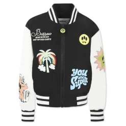 Czarna Kurtka Bomber z Emblematem