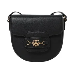 Czarna Skórzana Torba Crossbody