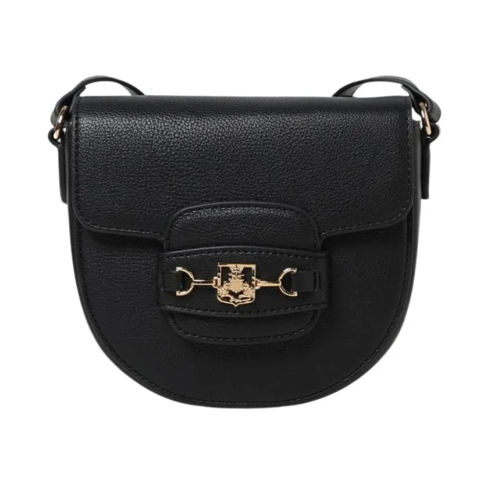 Czarna Skórzana Torba Crossbody