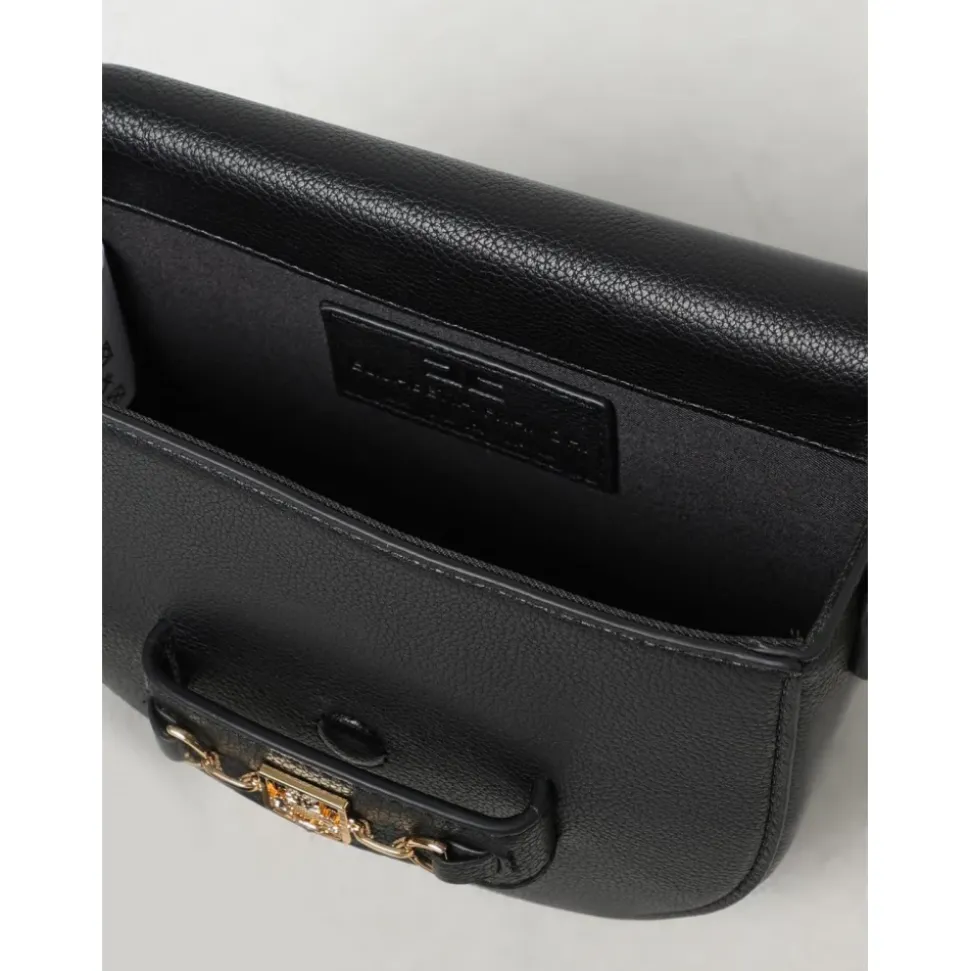 Czarna Skórzana Torba Crossbody