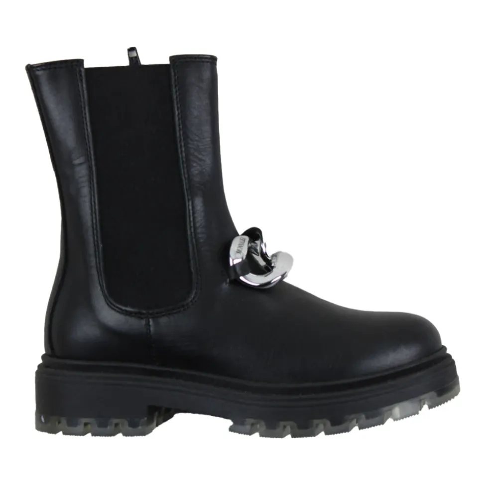 Czarne Dziewczece Buty