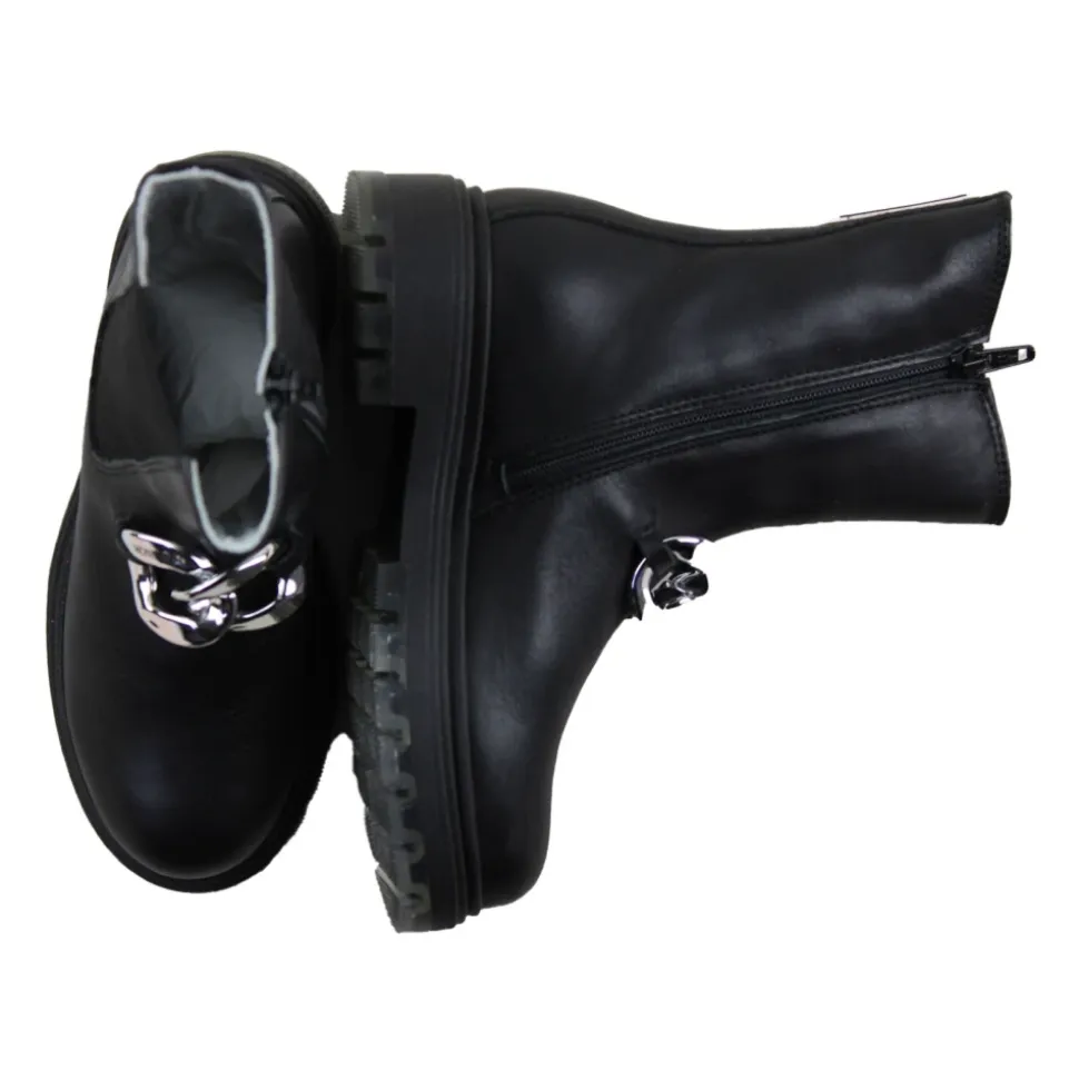 Czarne Dziewczece Buty