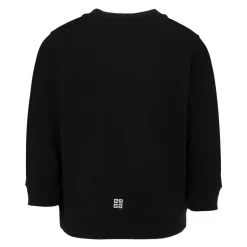 Czarny Crew Neck Sweatshirt z Logo