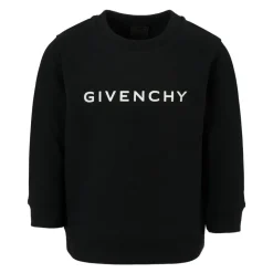 Czarny Crew Neck Sweatshirt z Logo