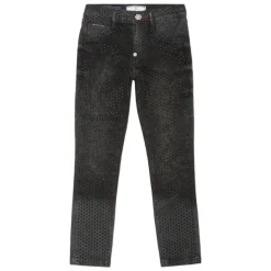 Denimowe Jegginsy Strass