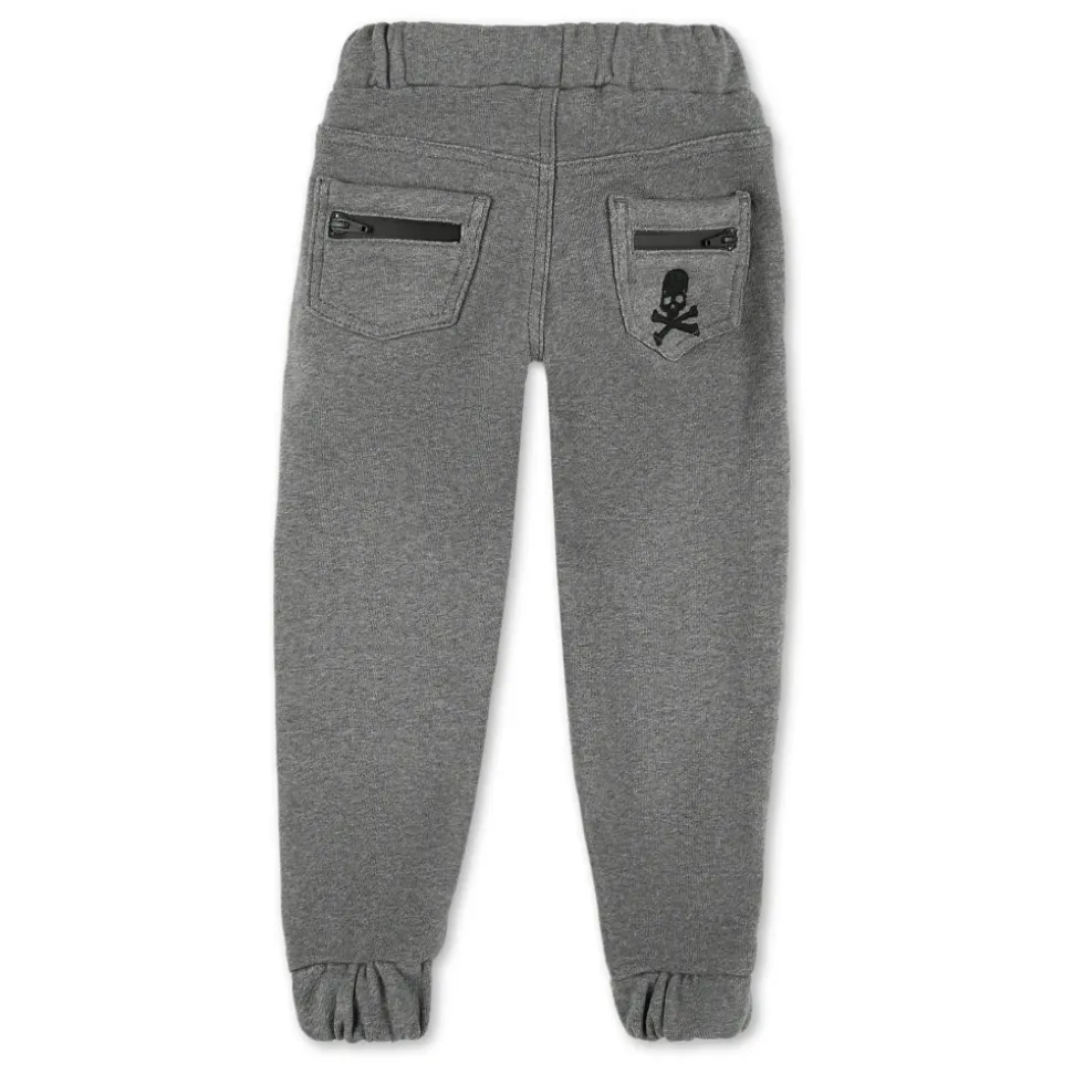 Denimowe Spodnie Joggingowe Czaszka