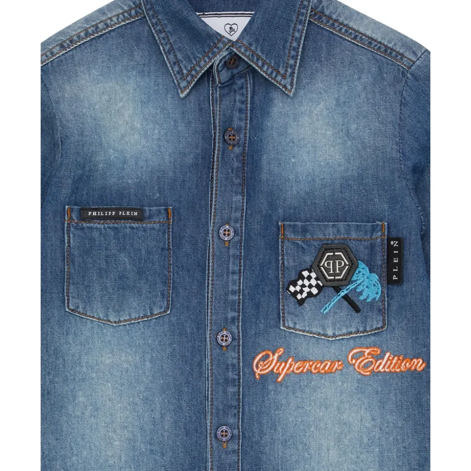 Denim Shirt LS Cars Racing