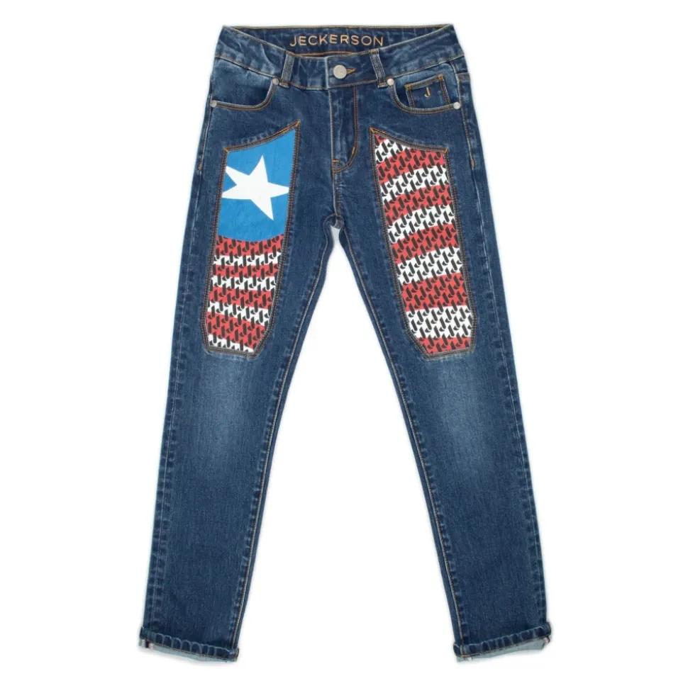 Dżinsy Slim Fit w kolorze niebieskim