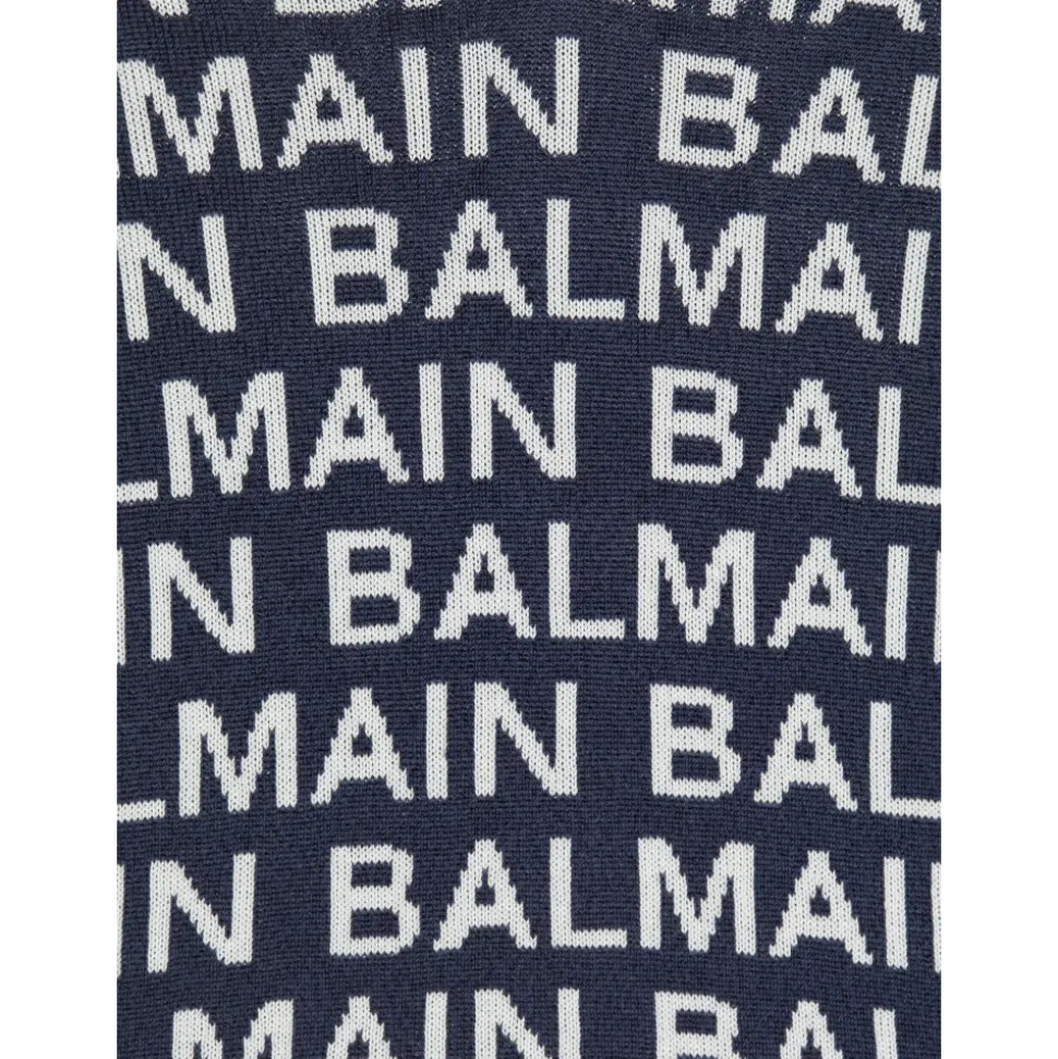 Dzianinowa Bluza z Kapturem z Logo