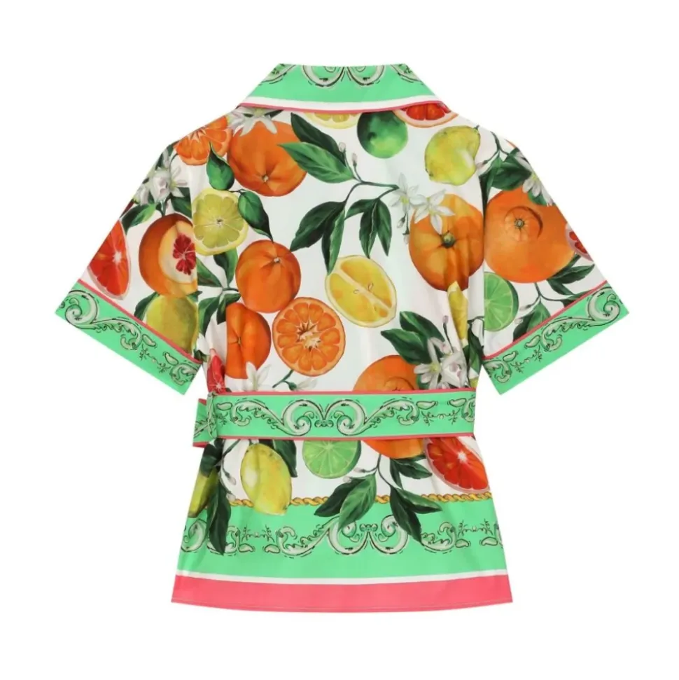 Dziecięce Koszule Wielobarwne Pomarańczowy Cytryna