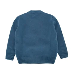 Embroidered Teddy Bear Wool Sweater