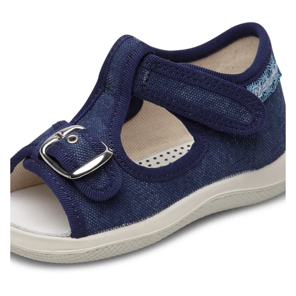 Fabric open toe sandals PAROS
