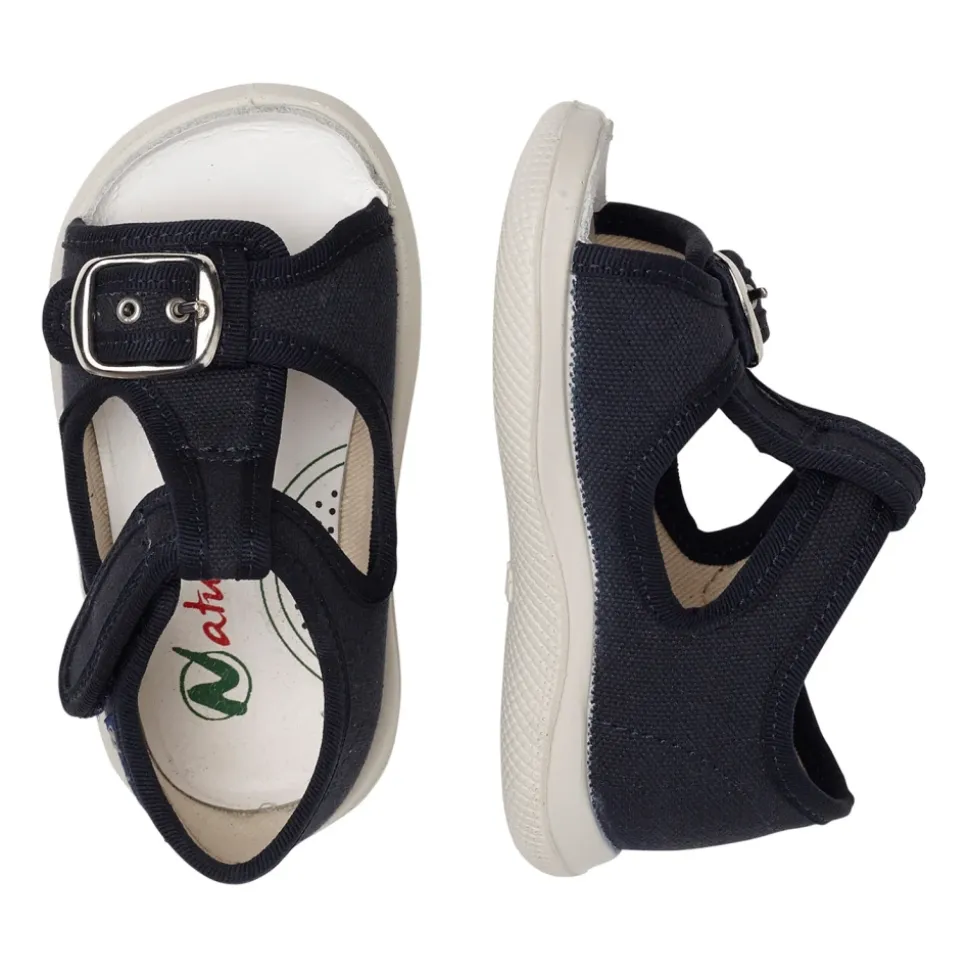 Fabric open toe sandals PAROS