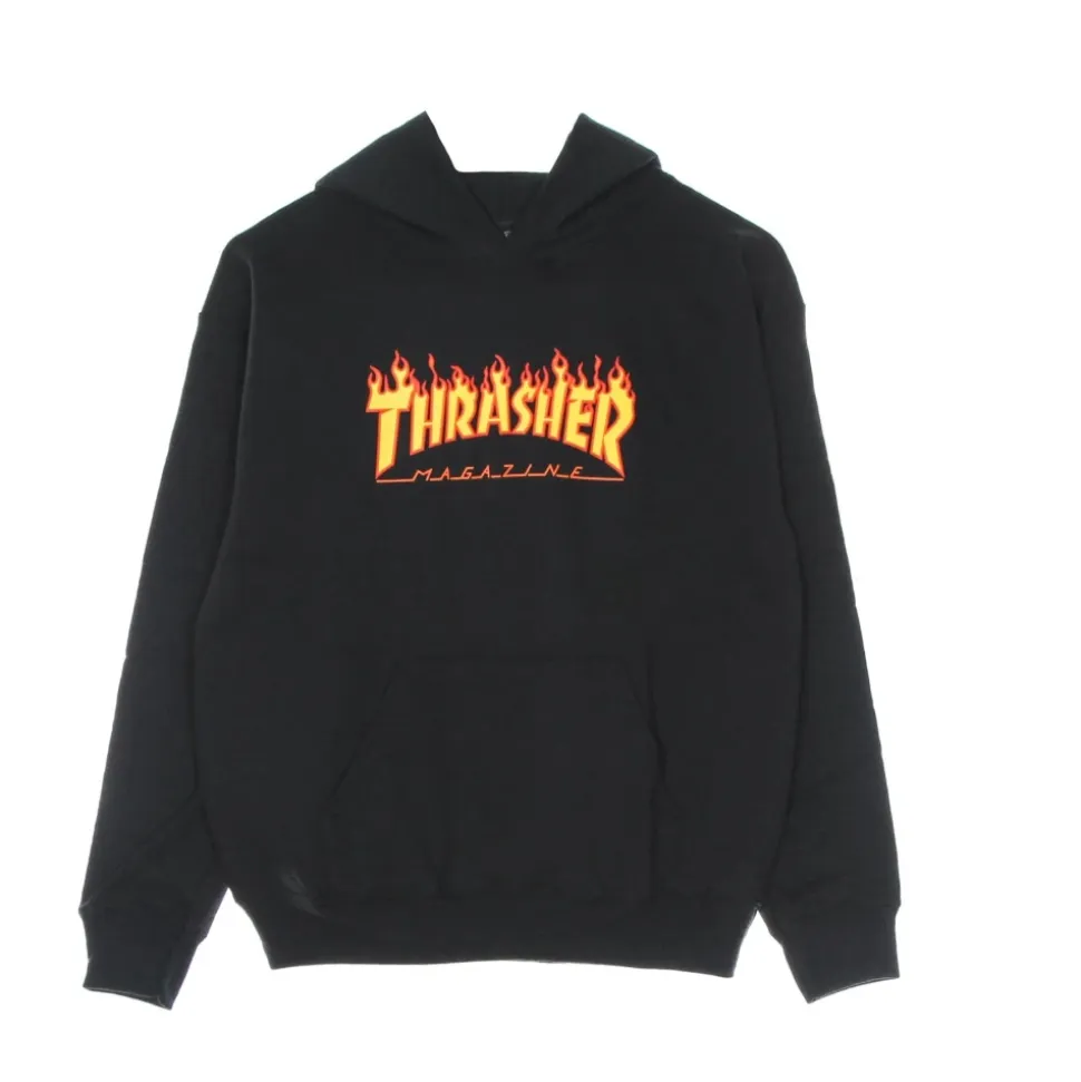 Flame Hood Bluza Czarna/Zolta
