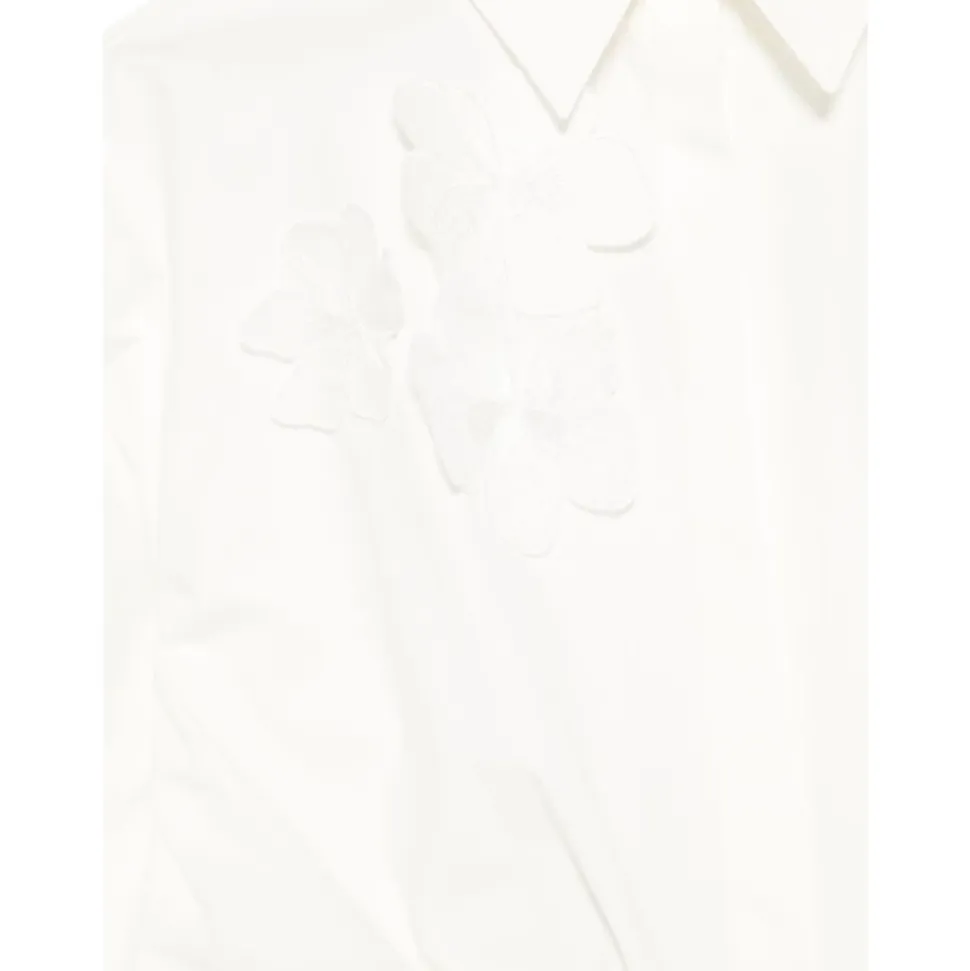 Floral Appliqué Shirt