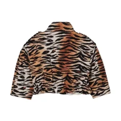 Giubbino con stampa animalier