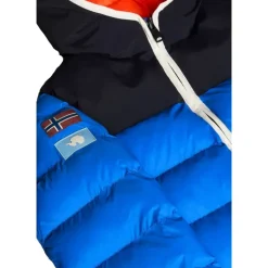 Giubbino soft imbottito con cappuccio e tasche frontali