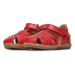 Half-closed leather sandals SEE