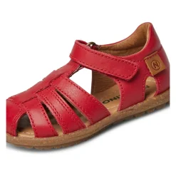 Half-closed leather sandals SEE