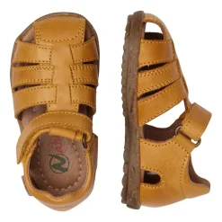 Half-closed leather sandals SEE