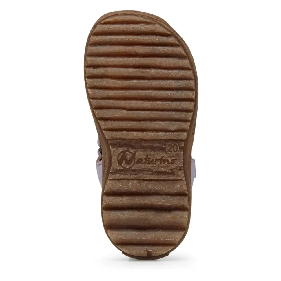 Half-closed leather sandals SEE