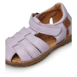 Half-closed leather sandals SEE