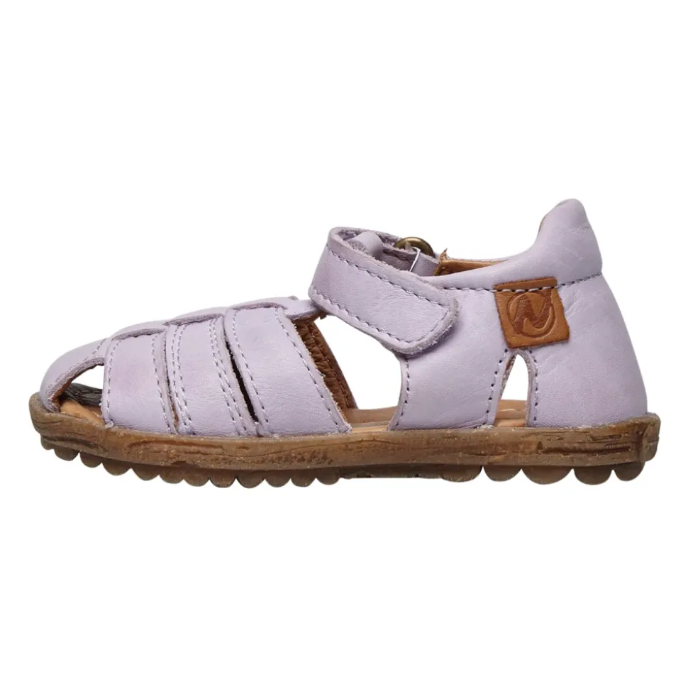 Half-closed leather sandals SEE